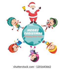 Vector Illustration Of Santa Claus