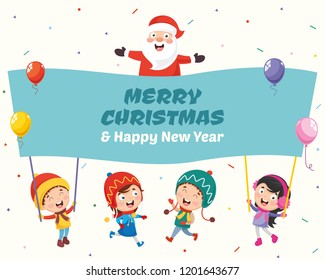 Vector Illustration Of Santa Claus