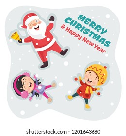 Vector Illustration Of Santa Claus