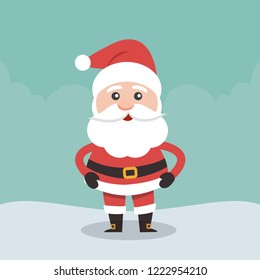 Vector illustration of Santa Claus.