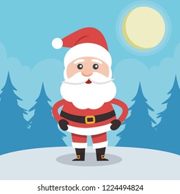 Vector illustration of Santa Claus.