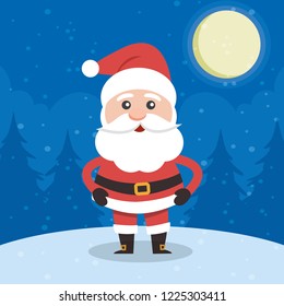 Vector illustration of Santa Claus.