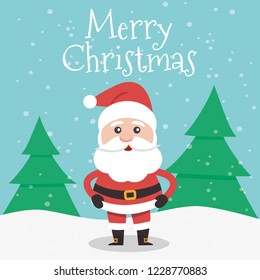 Vector illustration of Santa Claus.