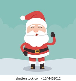 Vector illustration of Santa Claus.