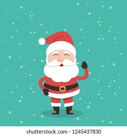 Vector illustration of Santa Claus.