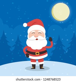 Vector illustration of Santa Claus.