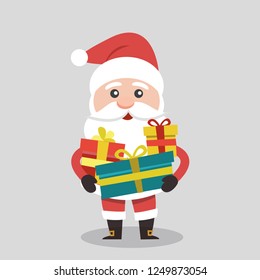 Vector illustration of Santa Claus.