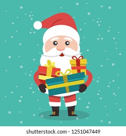 Vector illustration of Santa Claus.