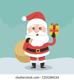 Vector illustration of Santa Claus.