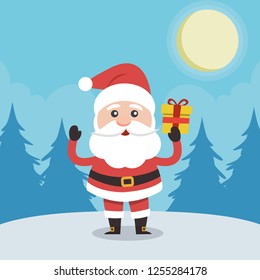 Vector illustration of Santa Claus.