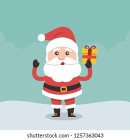 Vector illustration of Santa Claus.