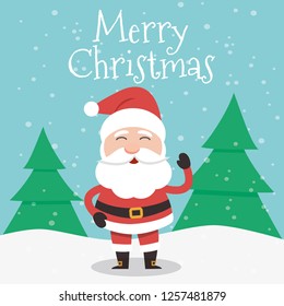 Vector illustration of Santa Claus.