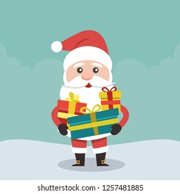 Vector illustration of Santa Claus.