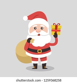 Vector illustration of Santa Claus.