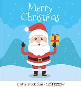 Vector illustration of Santa Claus.