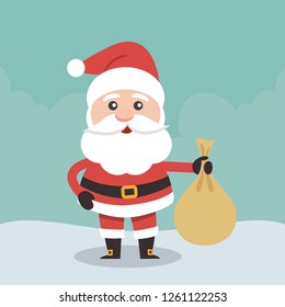 Vector illustration of Santa Claus.