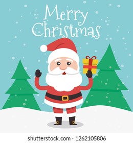 Vector illustration of Santa Claus.