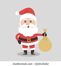 Vector illustration of Santa Claus.