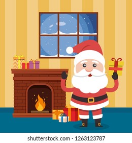 Vector illustration of Santa Claus.