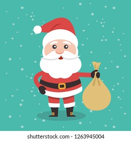 Vector illustration of Santa Claus.