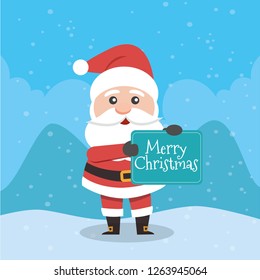 Vector illustration of Santa Claus.