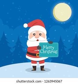 Vector illustration of Santa Claus.