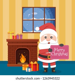 Vector illustration of Santa Claus.