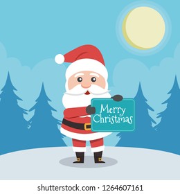 Vector illustration of Santa Claus.