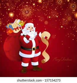 Ilustración vectorial de Santa Claus