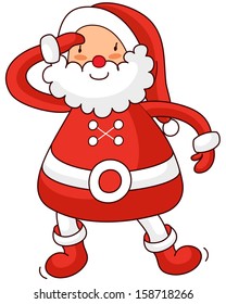 Vector illustration of Santa Claus