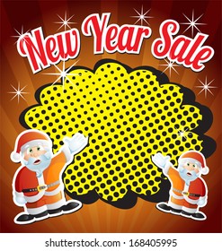 vector illustration of Santa Claus