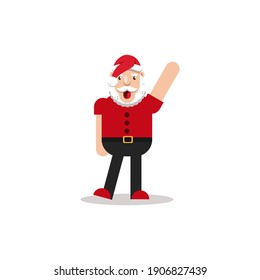 Vector illustration of Santa Claus.
