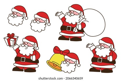 Ilustración vectorial de Santa Claus.