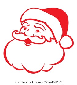 vector illustration of Santa Claus