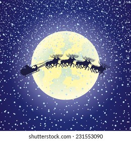 Vector illustration. Santa Claus.