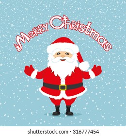Vector illustration. Santa Claus.