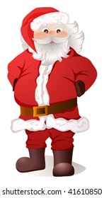vector illustration of Santa Claus