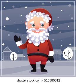 vector illustration of Santa Claus 