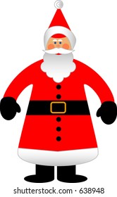 Vector illustration of Santa Claus