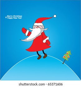vector illustration of Santa Claus