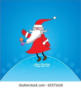 vector illustration of Santa Claus