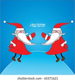 vector illustration of Santa Claus