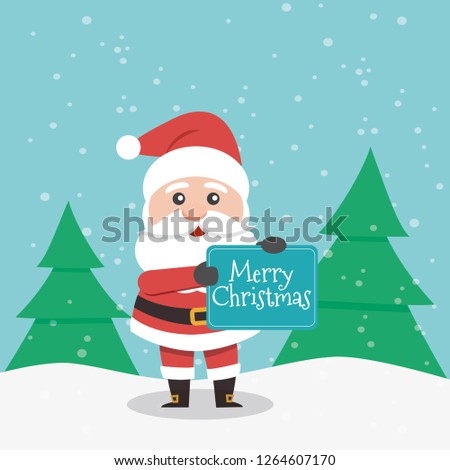 Vector illustration of Santa Claus.