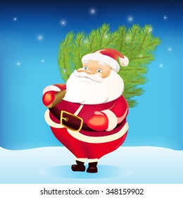Vector illustration of santa claus. Vector illustration can be used for creating logos and emblems, prints, web and other crafts.