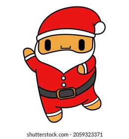 vector illustration of santa claus for christmas