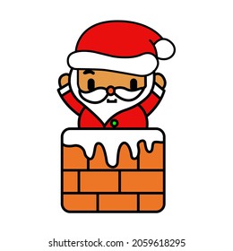 vector illustration of santa claus for christmas