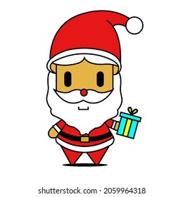vector illustration of santa claus for christmas