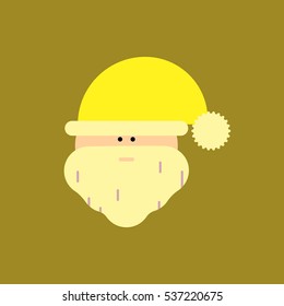  Vector illustration Santa Claus face