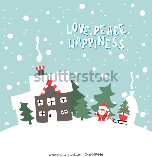 Vector Illustration Of Santa Claus With Gifts\
For Children