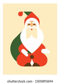 Vector Illustration of Santa Claus vector icon